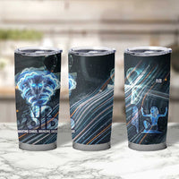 Shu Air Void Egyptian Tumbler Cup with Storm God and Ankh Ancient Mythology
