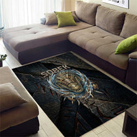 Sobek Egypt Area Rug with Crocodile Head Water Symbolism Ancient Guardian
