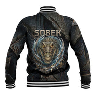 Sobek Egypt Baseball Jacket with Crocodile Head Water Symbolism Ancient Guardian