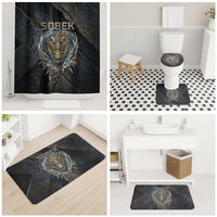 Sobek Egypt Bathroom Set with Crocodile Head Water Symbolism Ancient Guardian