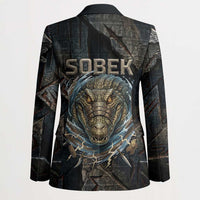 Sobek Egypt Blazer with Crocodile Head Water Symbolism Ancient Guardian