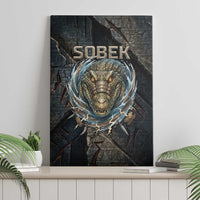 Sobek Egypt Canvas Wall Art with Crocodile Head Water Symbolism Ancient Guardian