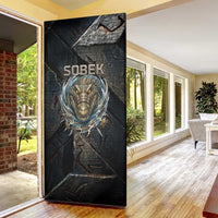 Sobek Egypt Door Cover with Crocodile Head Water Symbolism Ancient Guardian