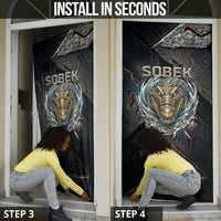 Sobek Egypt Door Cover with Crocodile Head Water Symbolism Ancient Guardian