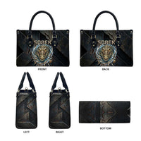 Sobek Egypt Leather Bag with Crocodile Head Water Symbolism Ancient Guardian