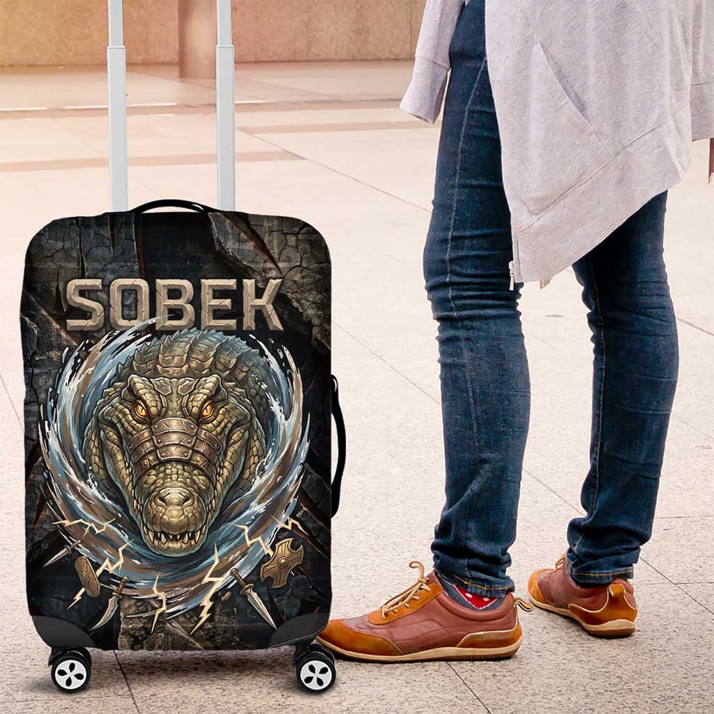 Sobek Egypt Luggage Cover with Crocodile Head Water Symbolism Ancient Guardian