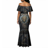 Sobek Egypt Mermaid Dress with Crocodile Head Water Symbolism Ancient Guardian