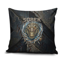 Sobek Egypt Pillow Cover with Crocodile Head Water Symbolism Ancient Guardian
