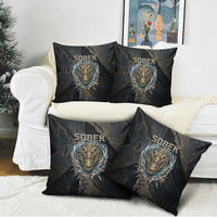 Sobek Egypt Pillow Cover with Crocodile Head Water Symbolism Ancient Guardian