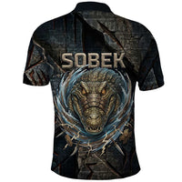 Sobek Egypt Polo Shirt with Crocodile Head Water Symbolism Ancient Guardian
