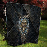Sobek Egypt Quilt with Crocodile Head Water Symbolism Ancient Guardian
