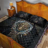 Sobek Egypt Quilt Bed Set with Crocodile Head Water Symbolism Ancient Guardian