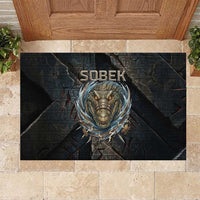 Sobek Egypt Rubber Doormat with Crocodile Head Water Symbolism Ancient Guardian