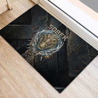 Sobek Egypt Rubber Doormat with Crocodile Head Water Symbolism Ancient Guardian