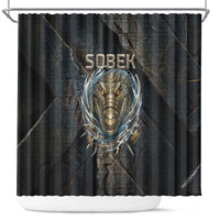 Sobek Egypt Shower Curtain with Crocodile Head Water Symbolism Ancient Guardian