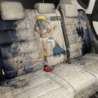 Thoth Back Car Seat Cover Ibis Head and Ancient Scroll Egyptian Wisdom