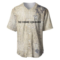 Thoth Baseball Jersey Ibis Head and Ancient Scroll Egyptian Wisdom
