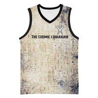 Thoth Basketball Jersey Ibis Head and Ancient Scroll Egyptian Wisdom