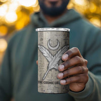Thoth 4 in 1 Can Cooler Tumbler Ibis Head and Ancient Scroll Egyptian Wisdom