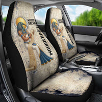 Thoth Car Seat Cover Ibis Head and Ancient Scroll Egyptian Wisdom