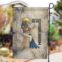 Thoth Garden Flag Ibis Head and Ancient Scroll Egyptian Wisdom