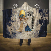 Thoth Hooded Blanket Ibis Head and Ancient Scroll Egyptian Wisdom