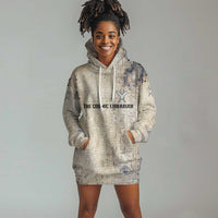Thoth Hoodie Dress Ibis Head and Ancient Scroll Egyptian Wisdom