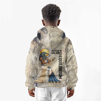 Thoth Kid Hoodie Ibis Head and Ancient Scroll Egyptian Wisdom