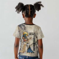 Thoth Kid T shirt Ibis Head and Ancient Scroll Egyptian Wisdom