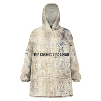 Thoth Kid Wearable Blanket Hoodie Ibis Head and Ancient Scroll Egyptian Wisdom