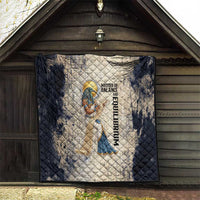 Thoth Quilt Ibis Head and Ancient Scroll Egyptian Wisdom