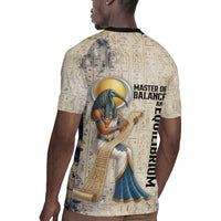 Thoth Rugby Jersey Ibis Head and Ancient Scroll Egyptian Wisdom