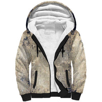 Thoth Sherpa Hoodie Ibis Head and Ancient Scroll Egyptian Wisdom
