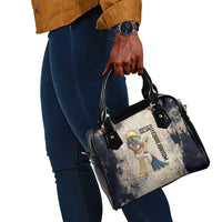 Thoth Shoulder Handbag Ibis Head and Ancient Scroll Egyptian Wisdom