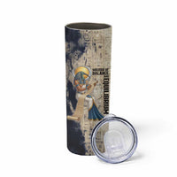 Thoth Skinny Tumbler Ibis Head and Ancient Scroll Egyptian Wisdom