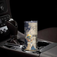 Thoth Skinny Tumbler Ibis Head and Ancient Scroll Egyptian Wisdom