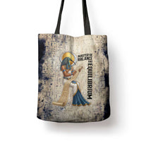 Thoth Tote Bag Ibis Head and Ancient Scroll Egyptian Wisdom