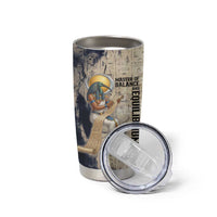 Thoth Tumbler Cup Ibis Head and Ancient Scroll Egyptian Wisdom