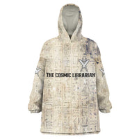 Thoth Wearable Blanket Hoodie Ibis Head and Ancient Scroll Egyptian Wisdom