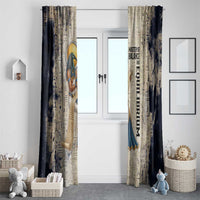 Thoth Window Curtain Ibis Head and Ancient Scroll Egyptian Wisdom