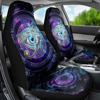 Thoth Ancient Egyptian Cosmic Car Seat Cover with Sacred Eye and Baboon Symbol Theme