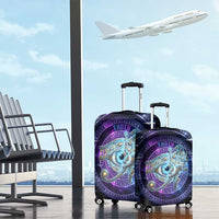 Thoth Ancient Egyptian Cosmic Luggage Cover with Sacred Eye and Baboon Symbol Theme