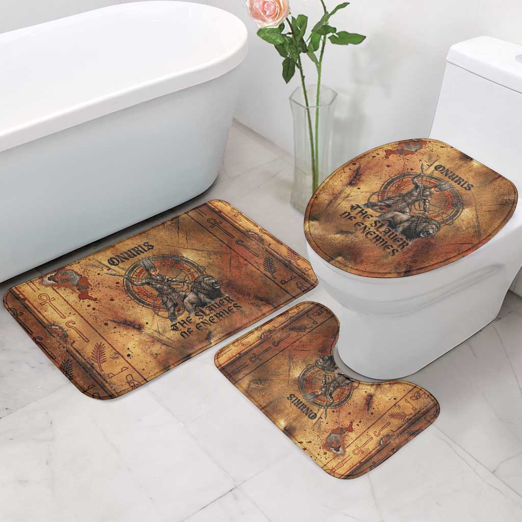 Onuris Bathroom Set Egyptian War God Slayer of Enemies Spear Lion Ancient Battle