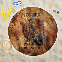 Onuris Beach Blanket Egyptian War God Slayer of Enemies Spear Lion Ancient Battle