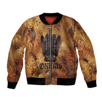 Onuris Bomber Jacket Egyptian War God Slayer of Enemies Spear Lion Ancient Battle