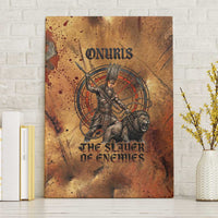 Onuris Canvas Wall Art Egyptian War God Slayer of Enemies Spear Lion Ancient Battle
