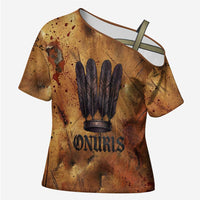 Onuris Cross Shoulder Shirt Egyptian War God Slayer of Enemies Spear Lion Ancient Battle