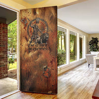 Onuris Door Cover Egyptian War God Slayer of Enemies Spear Lion Ancient Battle