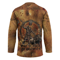 Onuris Hockey Jersey Egyptian War God Slayer of Enemies Spear Lion Ancient Battle