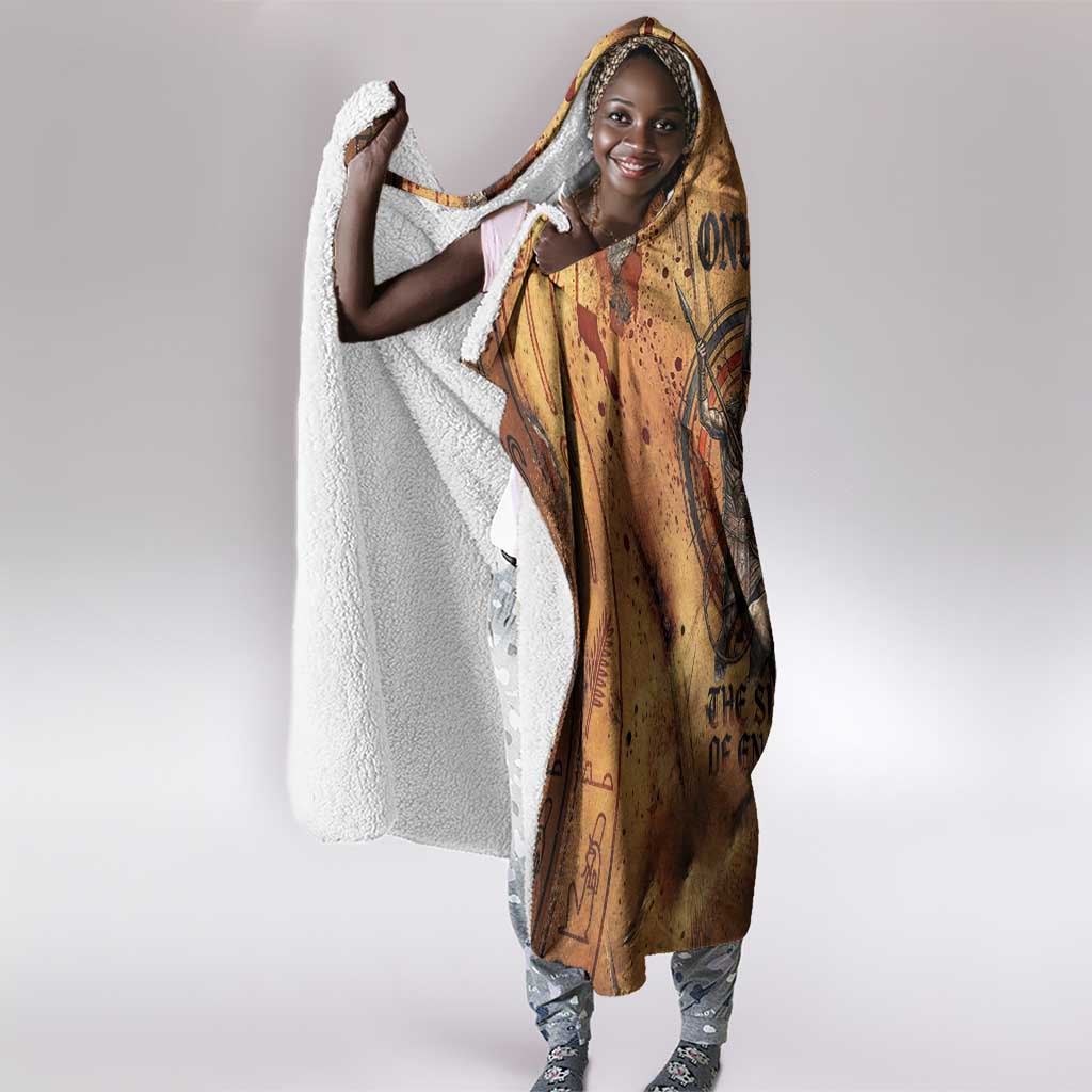 Onuris Hooded Blanket Egyptian War God Slayer of Enemies Spear Lion Ancient Battle